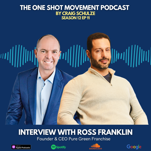 Season 12 Episode 11 - One Shot Movement Podcast - INTERVIEW WITH ROSS FRANKLIN - Founder & CEO Pure Green Franchise .png